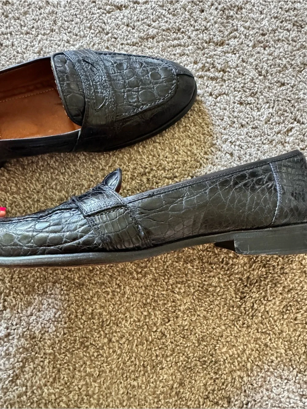 Zelli genuine crocodile